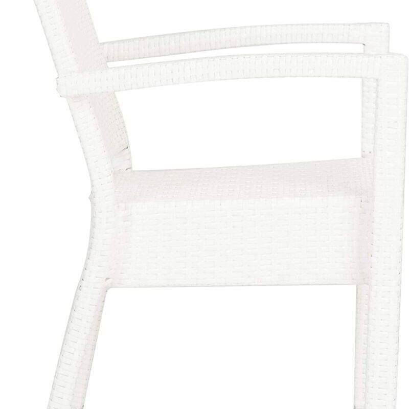 White Rattan Patio Furniture Set (2 pieces) - Image 5