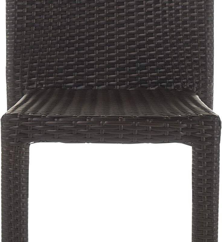 Outdoor Chair with Natural All Weather Wicker(Dark Brown) - Image 5