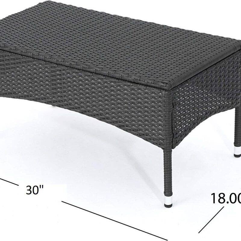 DEVOKO Patio Conversation Set 2-Piece (Sky Blue/Black) - Image 4