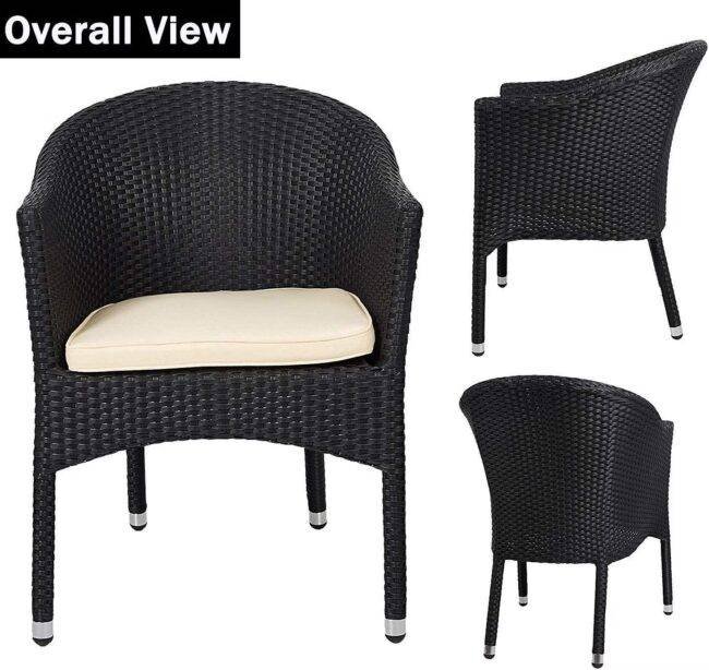 Outdoor Dining Wicker Furniture Chair - Image 3
