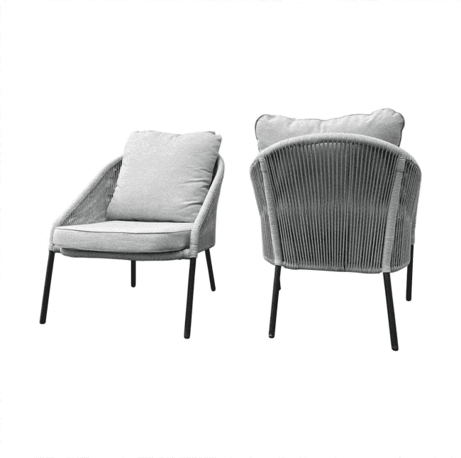 DEVOKO Patio Conversation Set (Grey) - Image 6