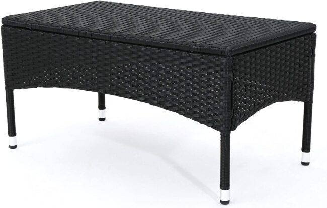 DEVOKO Patio Conversation Set 2-Piece (Black & White) - Image 7