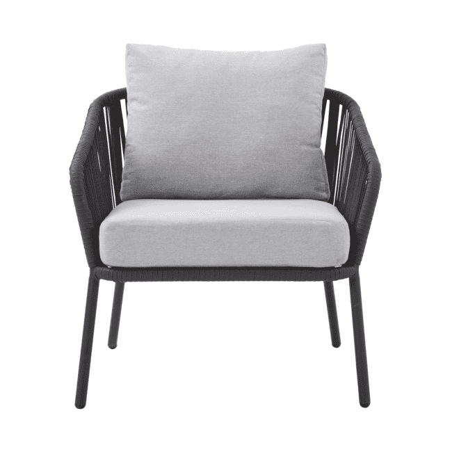 DEVOKO Outdoor Patio Sofa Set (Grey & Light Grey) - Image 8