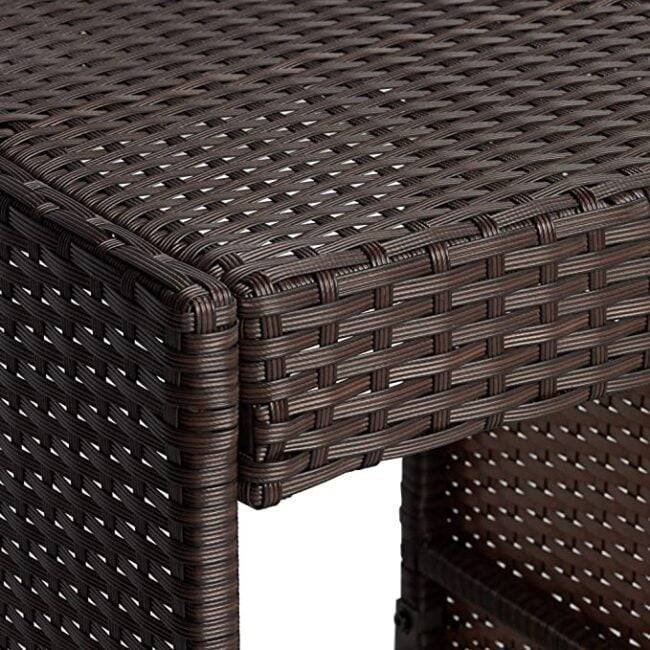 5-Piece Rattan Wicker Bar Set for Outdoor Dining - Image 4