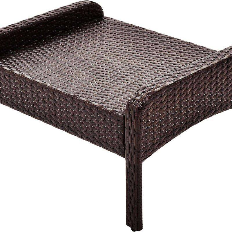 DEVOKO 6-Piece Outdoor Patio Conversation Set - Dark Brown & SkyBlue - Image 5