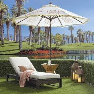 Outdoor Wicker Adjustable Lounge Chair (Dark Brown & Off-white)