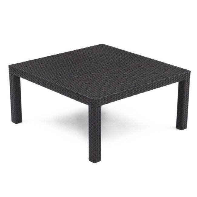 Outdoor Rattan Waterproof 9 Seater Sectional Sofa Set with Side and Center Table (Dark Brown & White) - Image 3