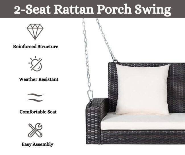 outdoor wicker furniture for two person