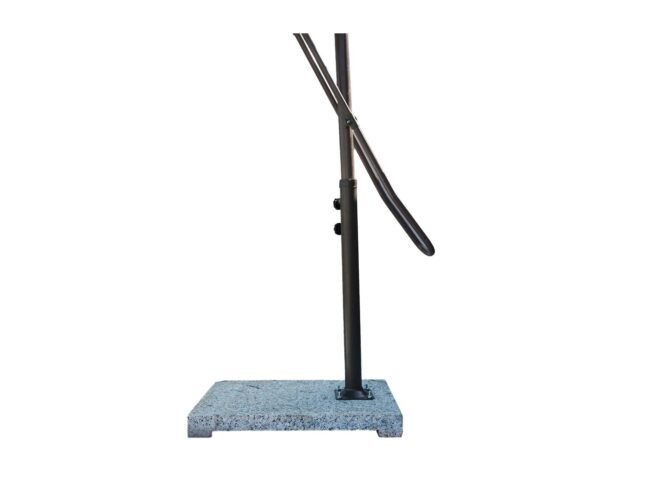 10ft Side Pole Square Shape Outdoor Umbrella With Marble Base (Off-White) - Image 6