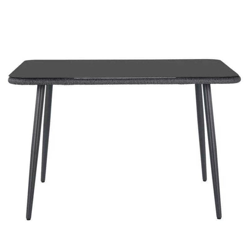 L Shape Sofa Set (Black) - Image 3