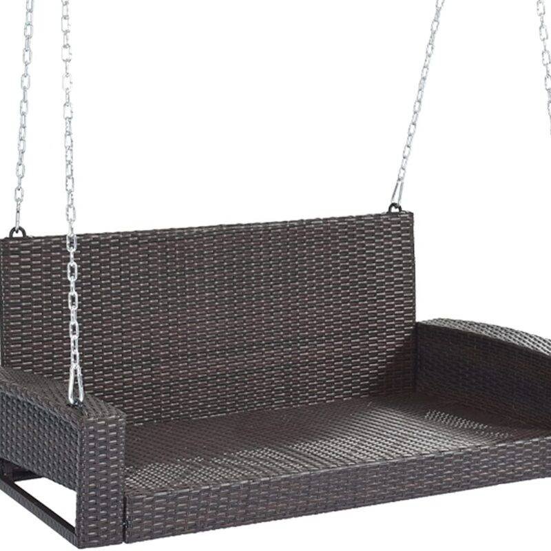 Rattan Wicker Two Seater Sofa Swing - Image 4