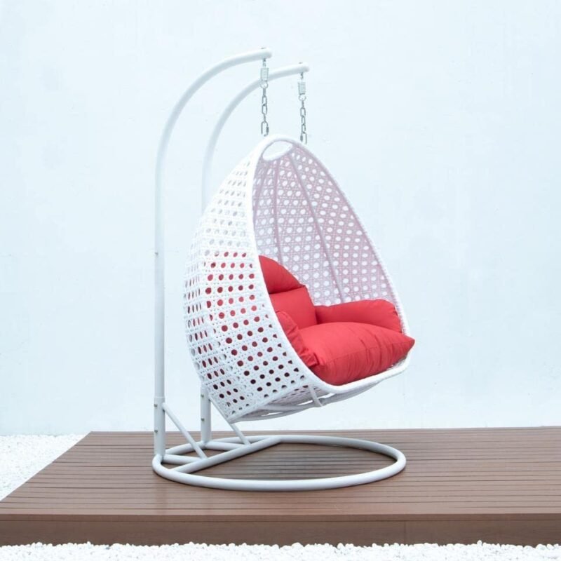 Unique Design Double Seater Swing (White & Red) - Image 4
