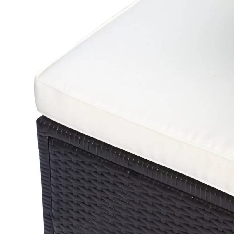 DEVOKO Waterproof Patio Furniture Set (Black/Cream) - Image 4