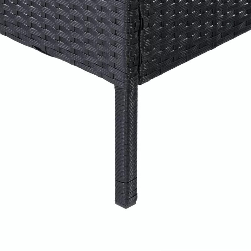 DEVOKO 5-Piece Outdoor Patio Conversation Set - Black & Dark Grey - Image 5