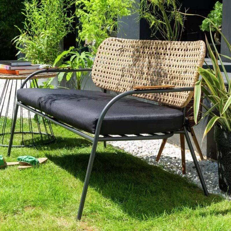 Devoko 5-Piece Bistro Set - Cushion - Wicker - Garden/Balcony - Image 7