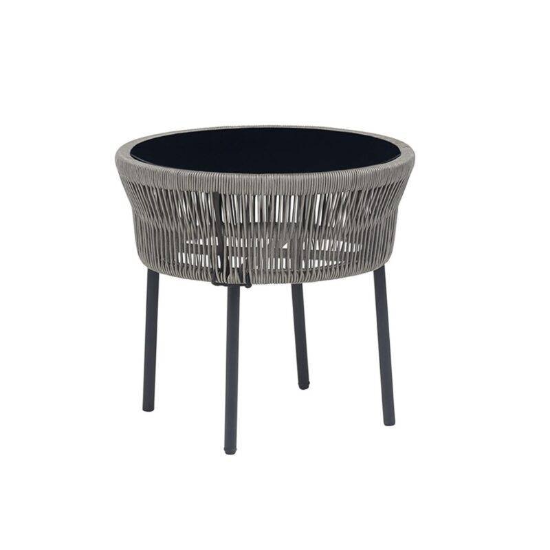 3 Piece Outdoor Rope Patio Set (Grey) - Image 8